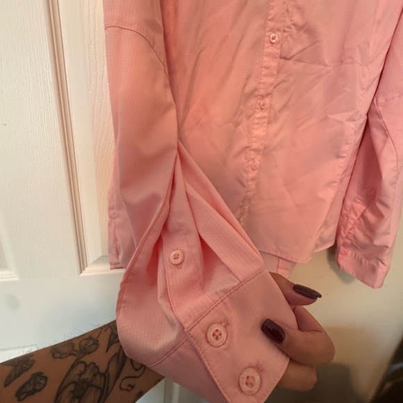 Columbia Light Pink Button-Up Shirt - Picture 2 of 6